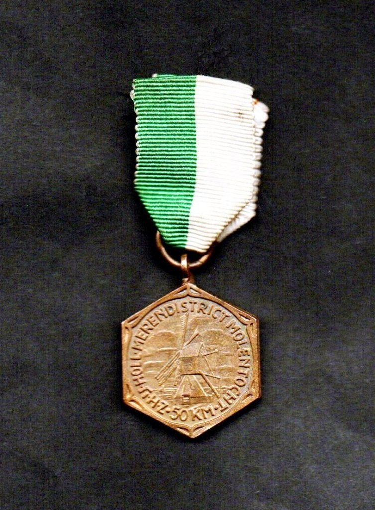 Medaille Molentocht Schaatsen Hollandse Merendistrict 1956., Ophalen of Verzenden, Zo goed als nieuw