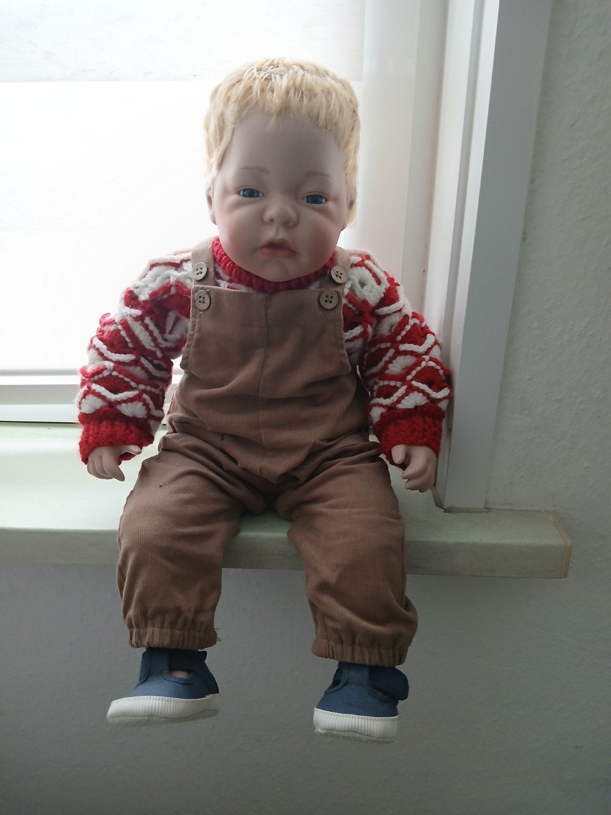 Set van 4 levensechte poppen, inclusief kleding, Verzamelen, Poppen, Ophalen of Verzenden, Gebruikt, Pop, Levensecht of Reborn