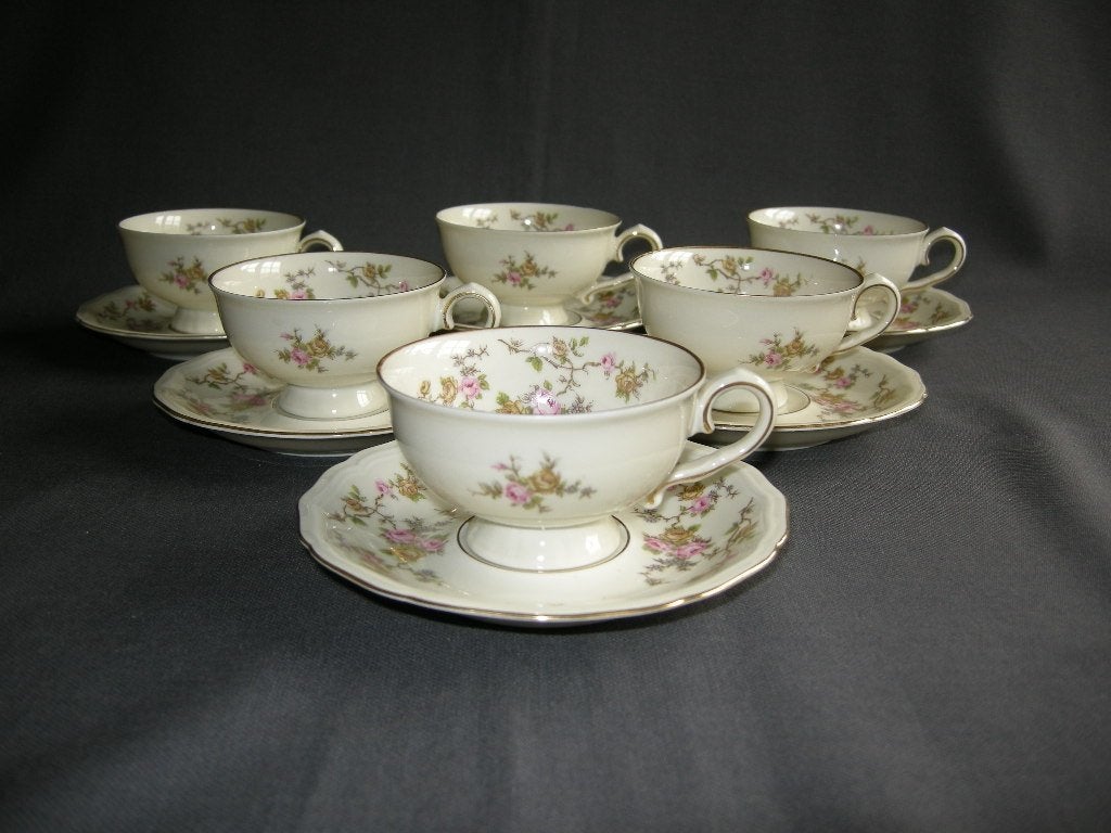 Johann Haviland 02056, set van 6 kop & schoteltjes, Antiek en Kunst, Ophalen of Verzenden