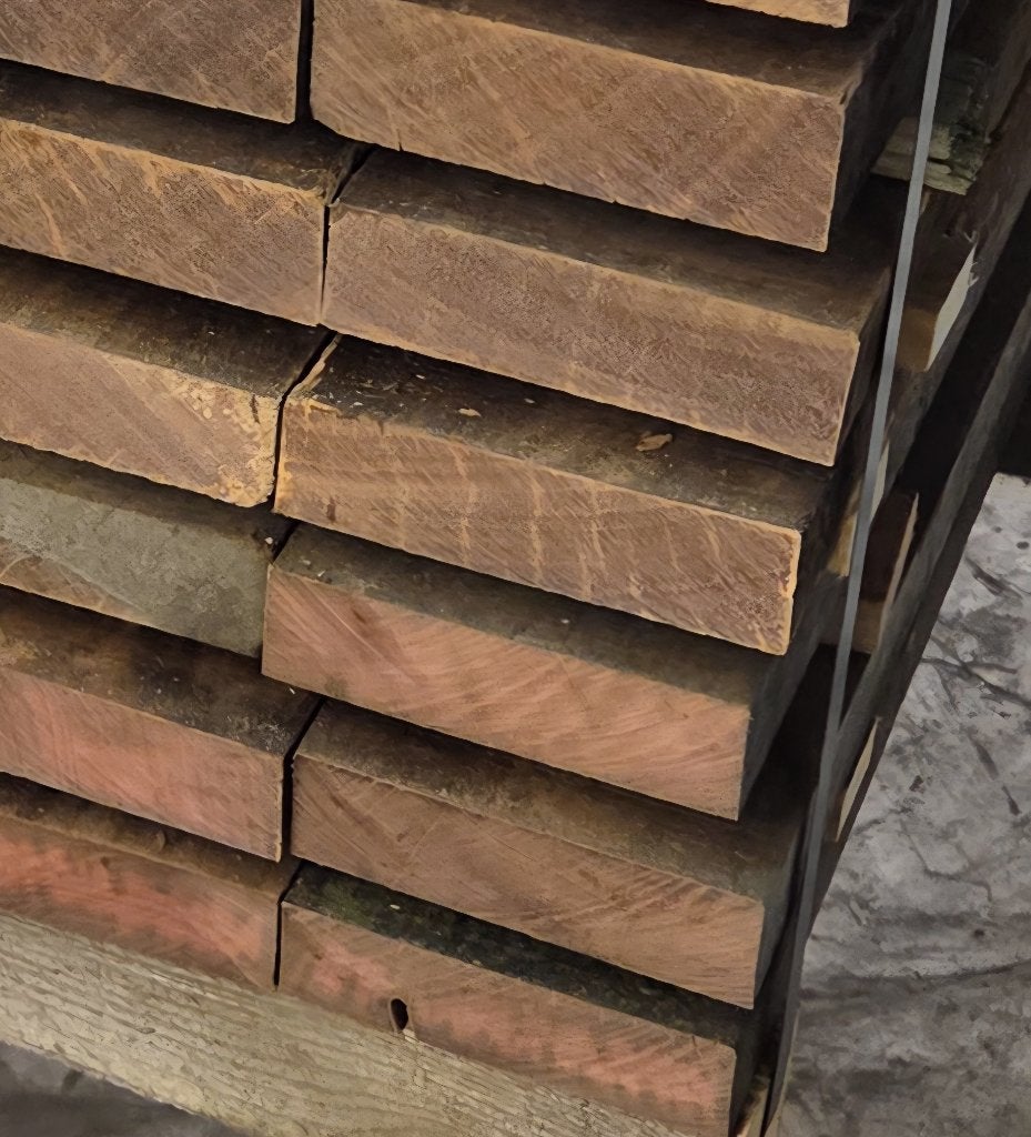 Hardhout 4.0x15.0 cm fijnbezaagd - nr: HB63, Tuin en Terras, Palen, Balken en Planken, Ophalen, Planken, Nieuw, Hardhout