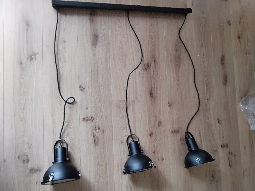 verstelbare hanglampen, Ophalen, E27 (groot), Zo goed als nieuw, Metaal