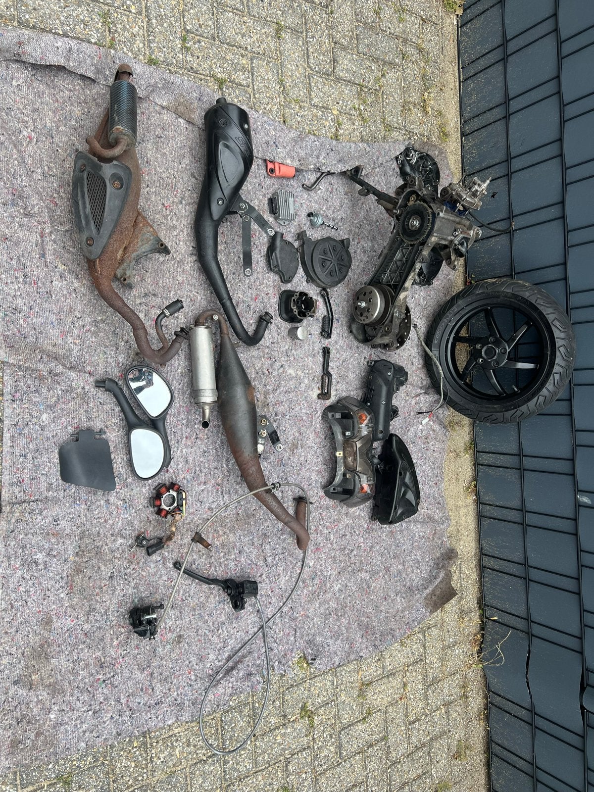 Gilera/piaggo scooter onderdelen - Motorblok, uitlaten etc, Ophalen of Verzenden, Gebruikt, Blok