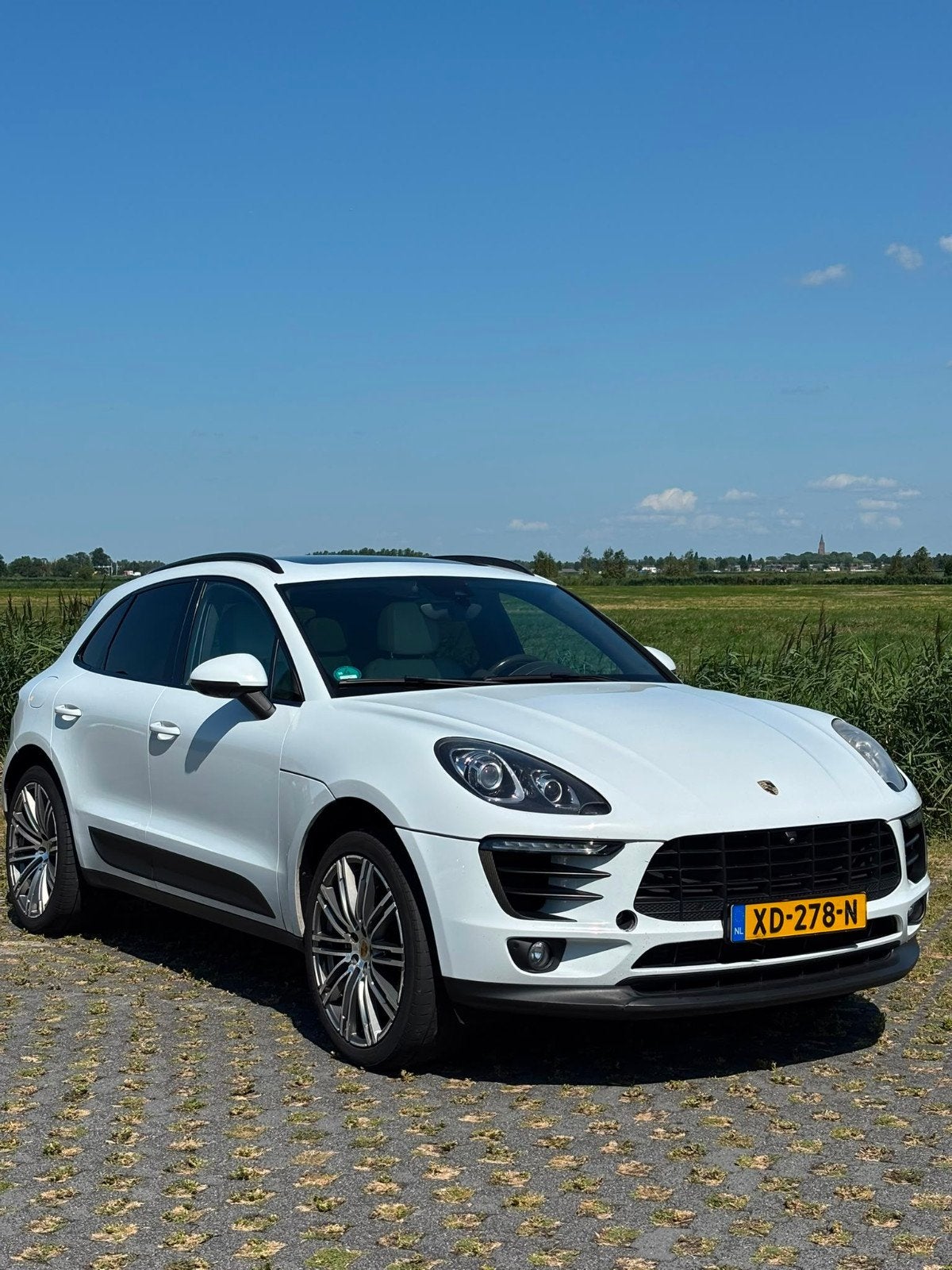 Porsche Macan S 3.0D 2015 Wit Full Option, Auto's, Porsche, Particulier, Macan, 360° camera, 4x4, ABS, Achteruitrijcamera, Adaptieve lichten