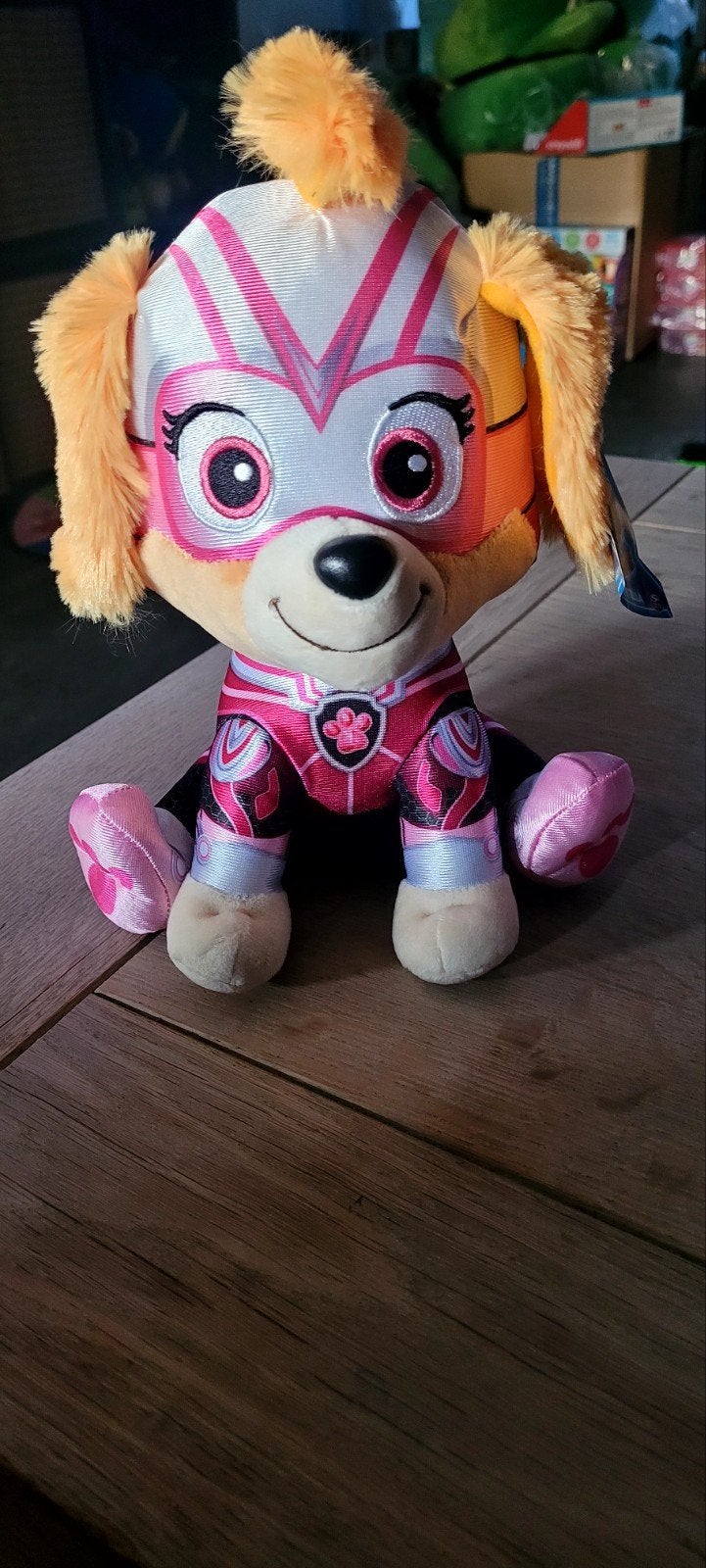 Paw Patrol Mighty Movie Skye Knuffel 15cm, Nieuw, Met label, Klein (minder dan 20 cm), Paw Patrol