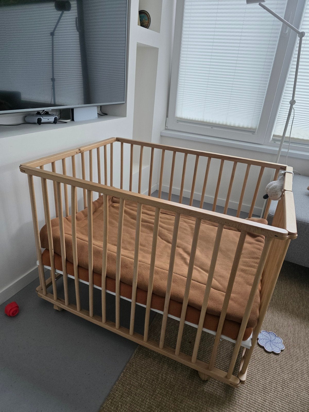 Houten babywieg / ledikant – naturel, Ophalen, Zo goed als nieuw