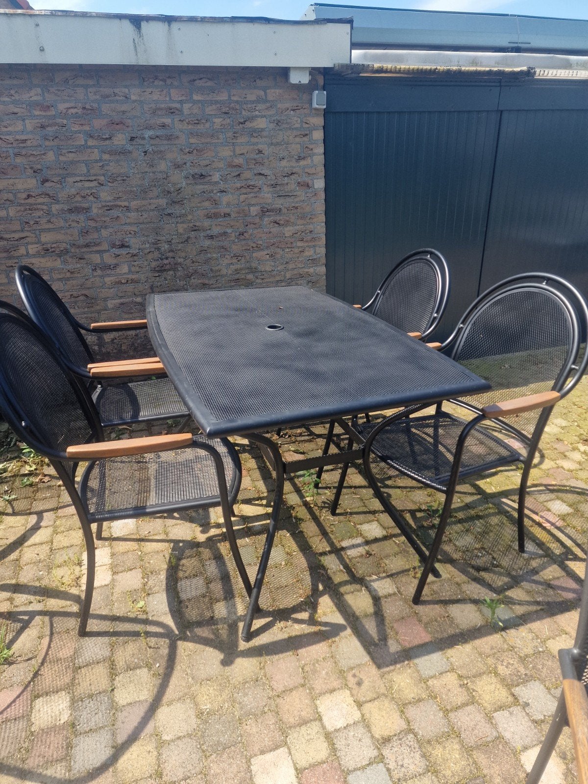 Tuinstel met rechte tafel, Tuin en Terras, Ophalen
