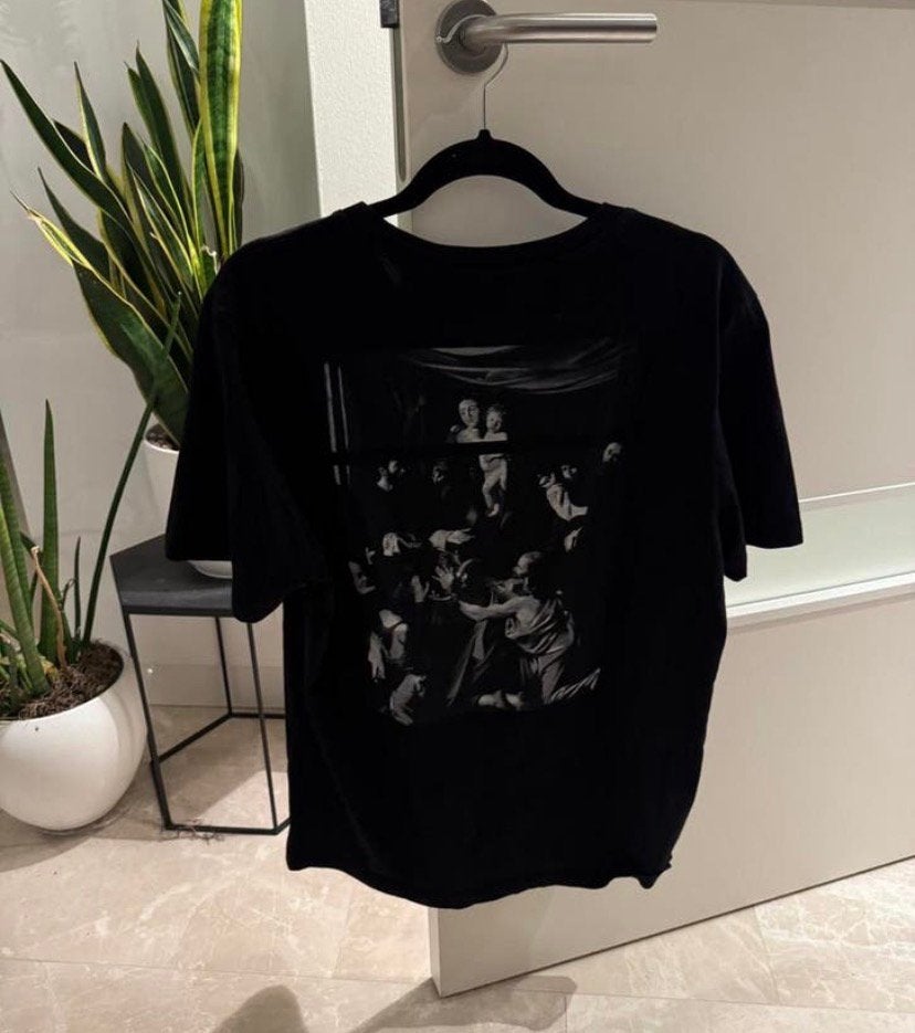 Off-White Caravaggio Painting Black Tee, Ophalen of Verzenden, Zo goed als nieuw, Maat 46 (S) of kleiner, Zwart