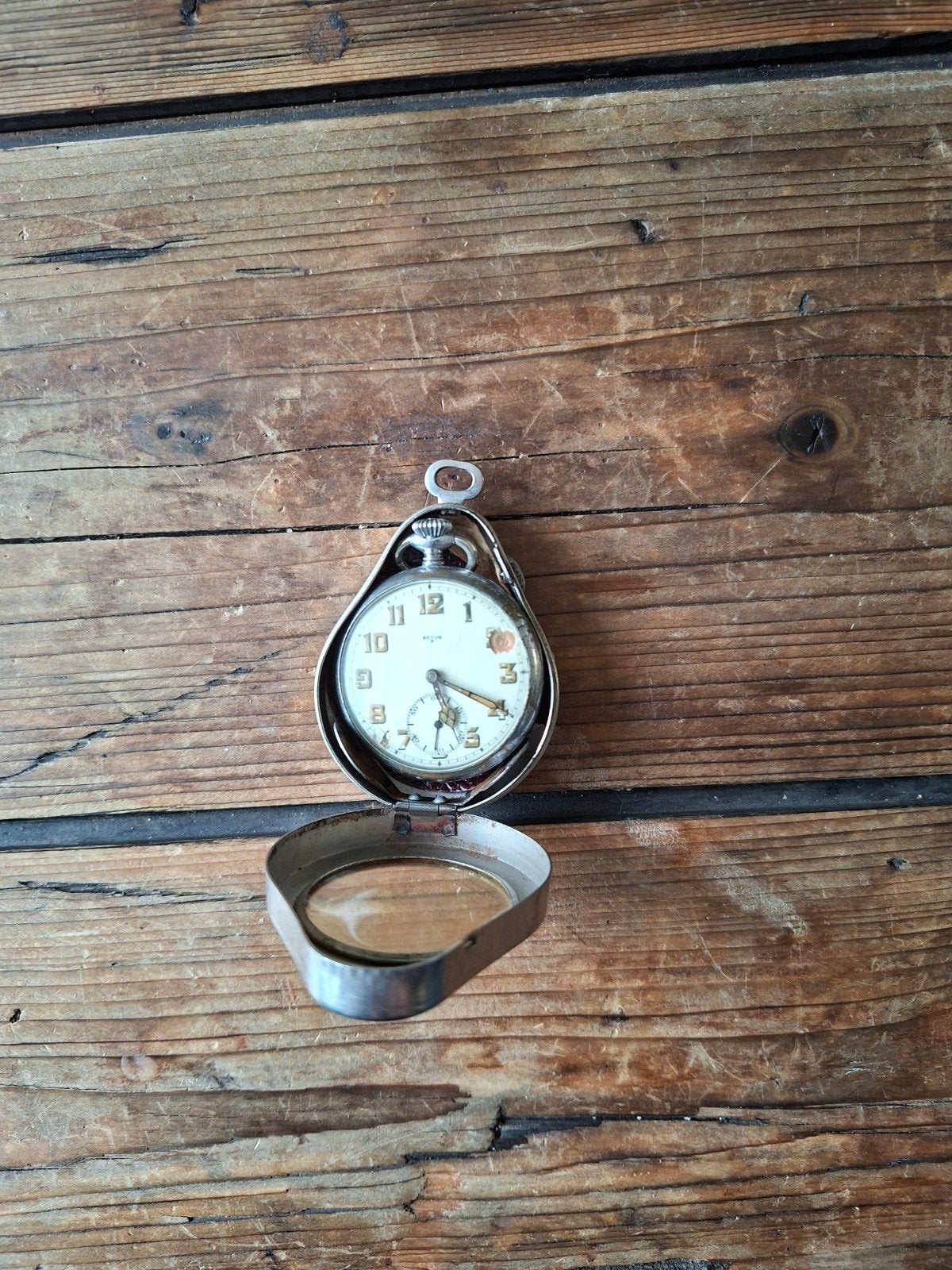 antieke zakhorloge, Ophalen of Verzenden, Staal, Overige merken