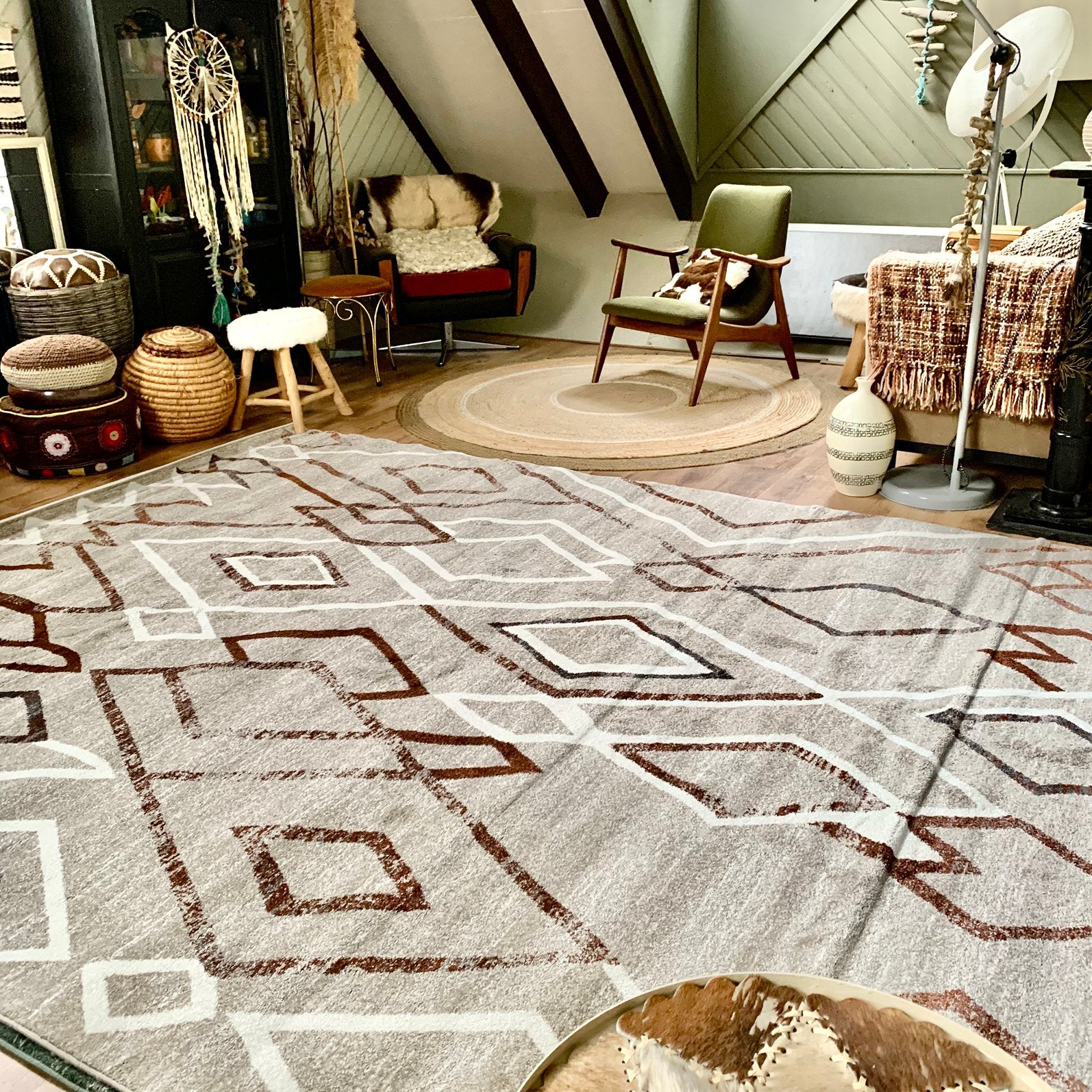 Berber vloerkleed - blend diamond beige - fotoshoot, Ophalen, 200 cm of meer, Zo goed als nieuw, 200 cm of meer