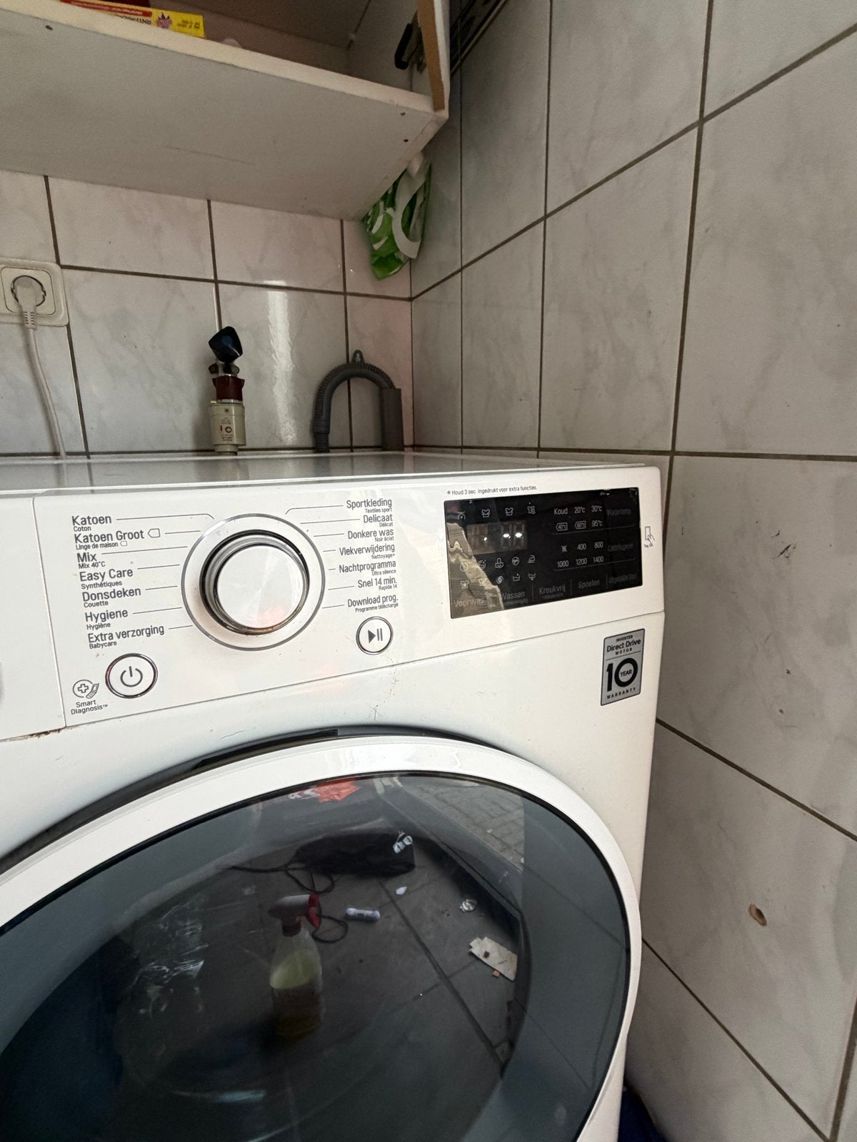 LG Wasmachine en Beko Droger Set, 8 tot 10 kg, Ophalen of Verzenden, Gebruikt, 85 tot 90 cm