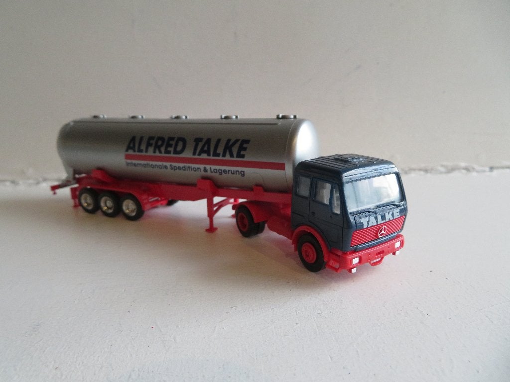 Herpa Mercedes Tanker Alfred Talke Spitzer Silo Fahrzeuge, Ophalen of Verzenden, Bus of Vrachtwagen, Herpa