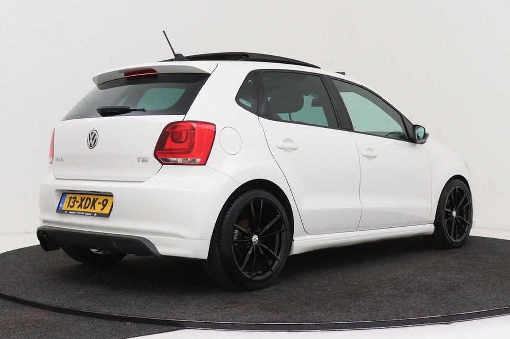 Volkswagen Polo 1.2 TSI Highline | R-Line | Panoramadak | Or, Voorwielaandrijving, Euro 5, Stof, Zwart