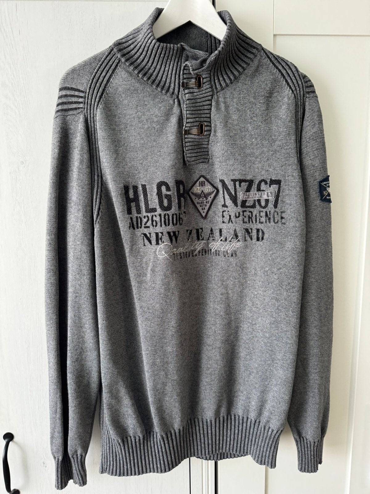 Hallinger trui maat XL, Ophalen of Verzenden, Zo goed als nieuw, Maat 56/58 (XL), Grijs
