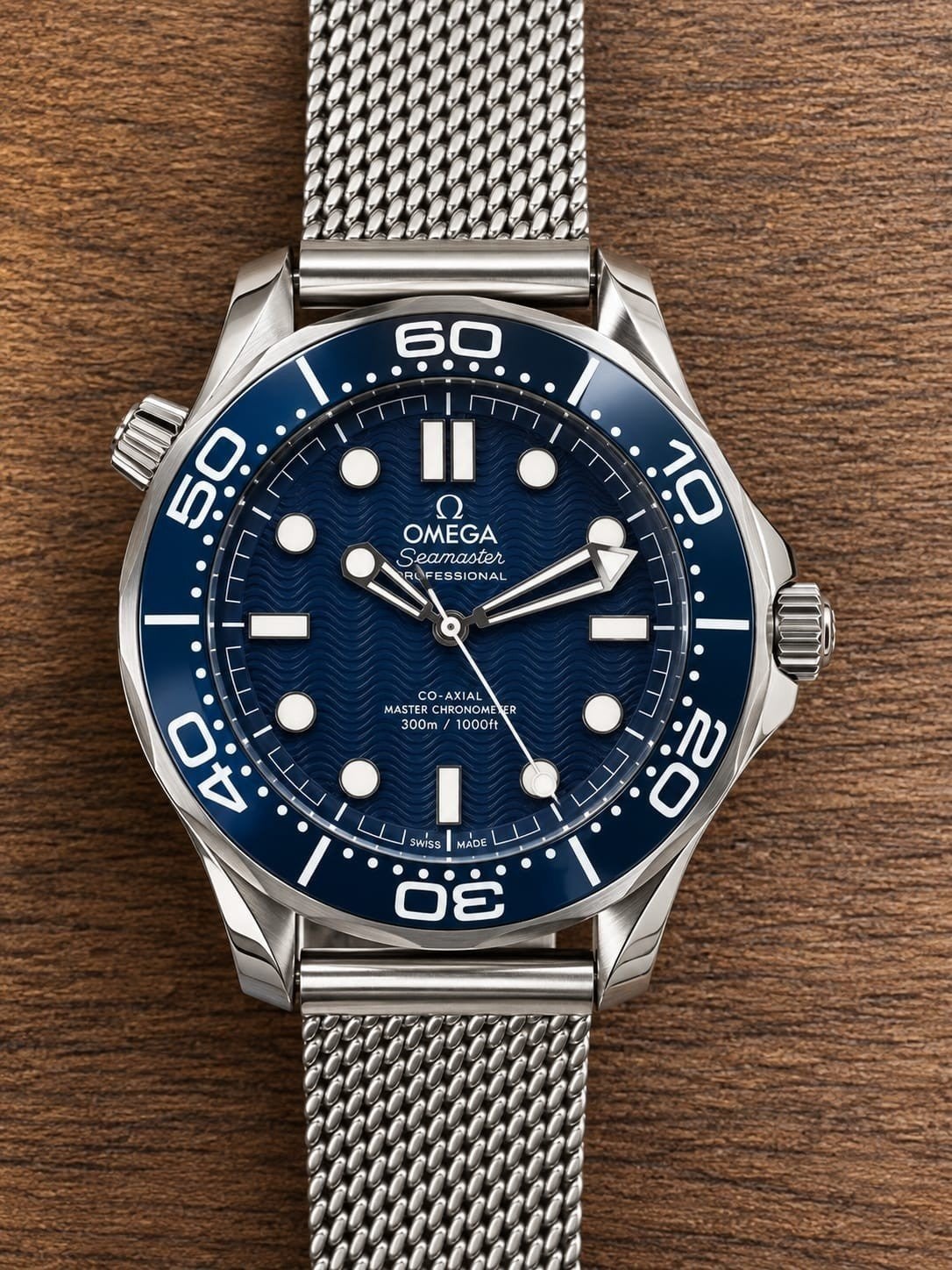 Omega Seamaster Diver 300M James Bond 60th Anniversary, Staal, Staal, Polshorloge, Ophalen of Verzenden