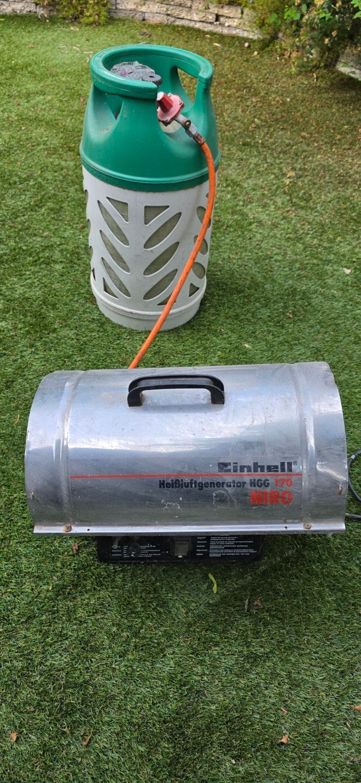 Heteluchtkanon Einhell HGG 170, Doe-het-zelf en Verbouw, Verwarming en Radiatoren, Ophalen, 30 tot 80 cm, Gebruikt, Overige typen