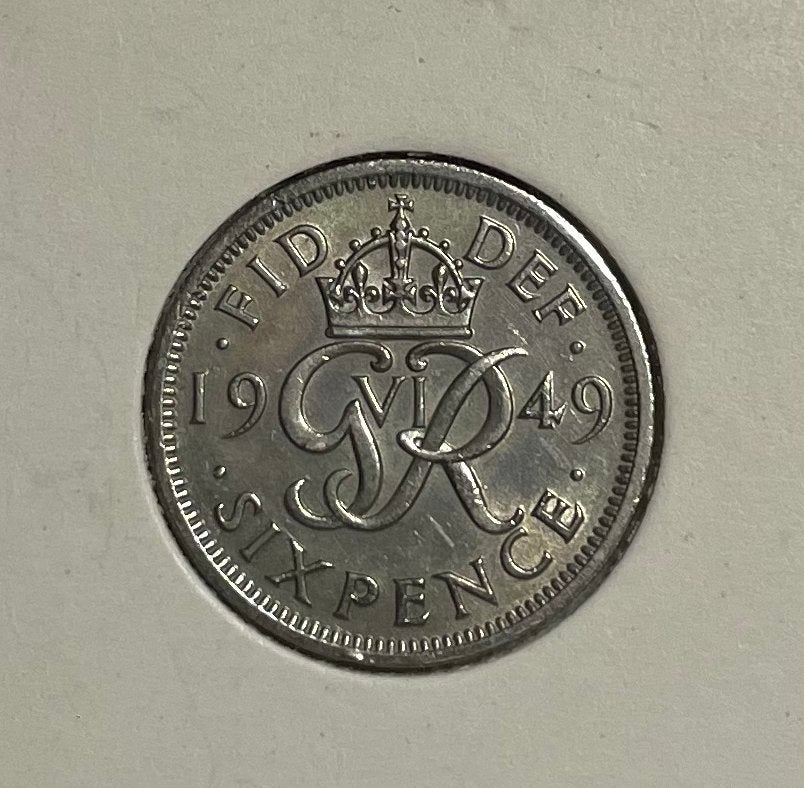 6 pence Engeland 1949, Ophalen of Verzenden, Overige landen