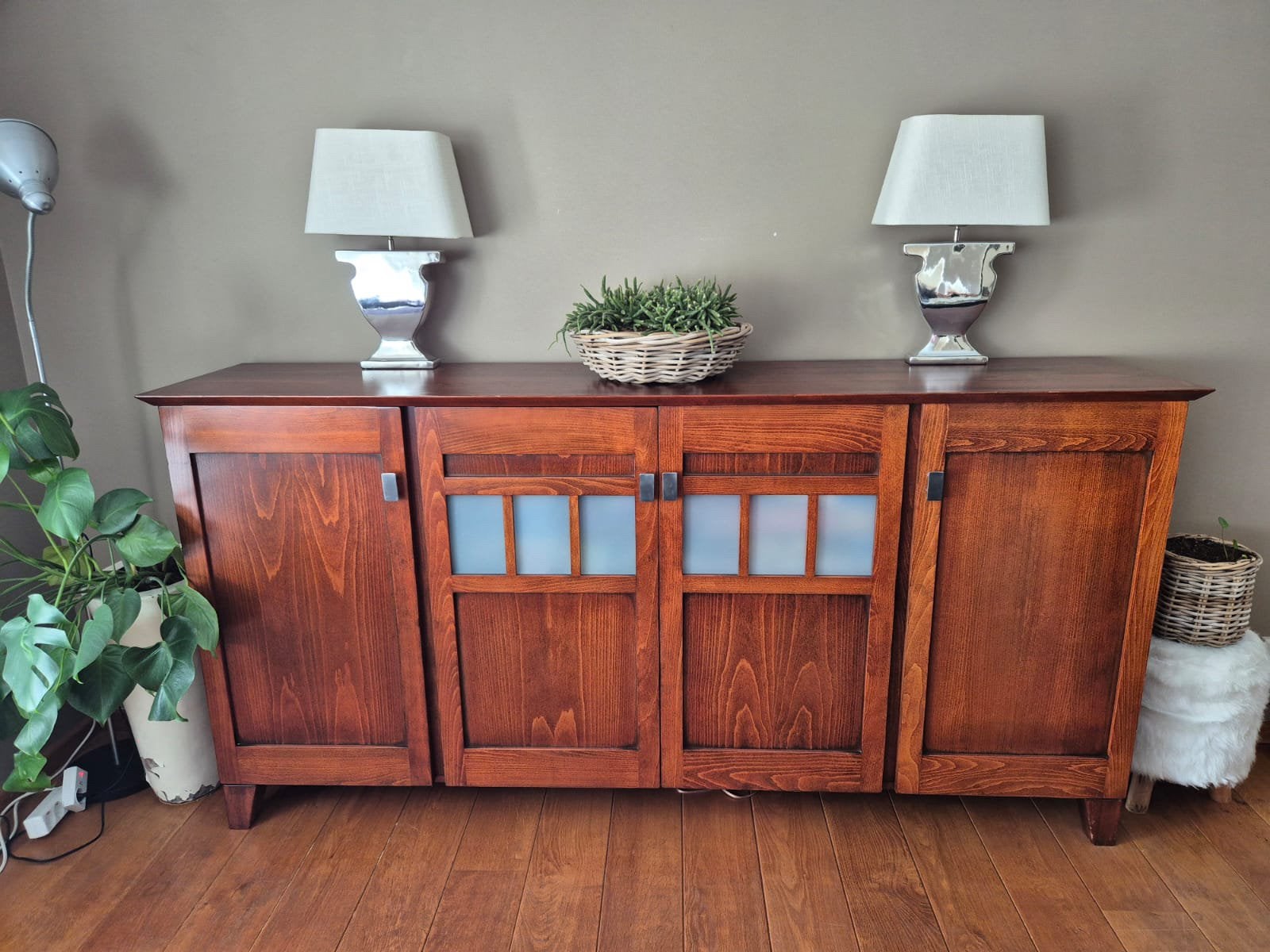 Kersenhouten dressoir 2500x45x1005 cm, Huis en Inrichting, Ophalen, Gebruikt, Met lade(s), 200 cm of meer