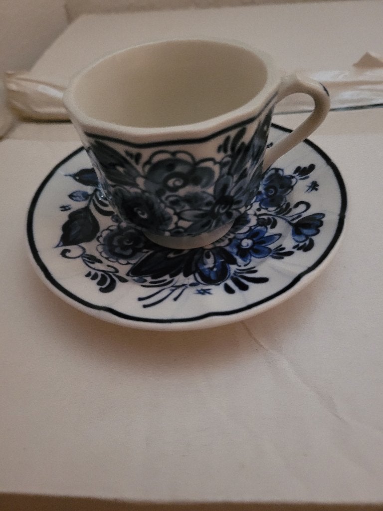 Delfs Blauw kop en schotel, Ophalen of Verzenden, Zo goed als nieuw, Bord(en), Overige stijlen