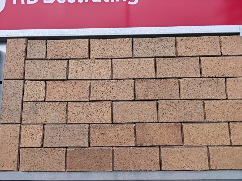 Gebakken gele klinkerkei ABC klinkers K11, Tuin en Terras, Tegels en Klinkers, Ophalen, Gebruikt, Keramiek, Klinkers