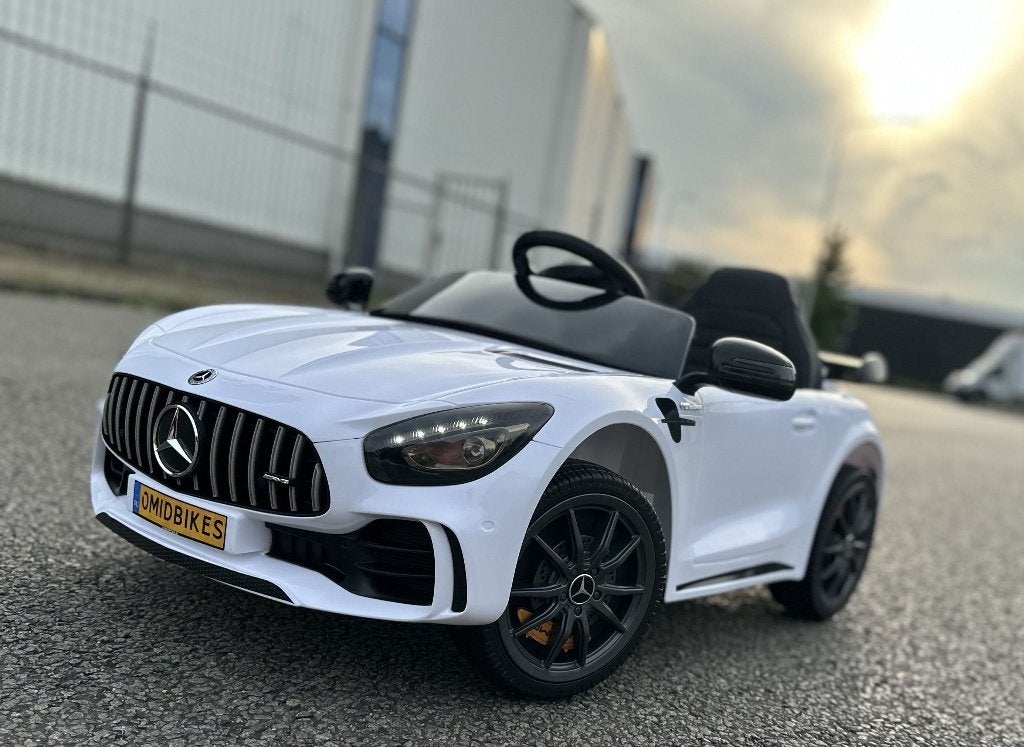 Mercedes GT-R AMG zwart 12V RC / Leder / Rubberband & MP3, Kinderen en Baby's, Ophalen of Verzenden, Nieuw, Overige typen
