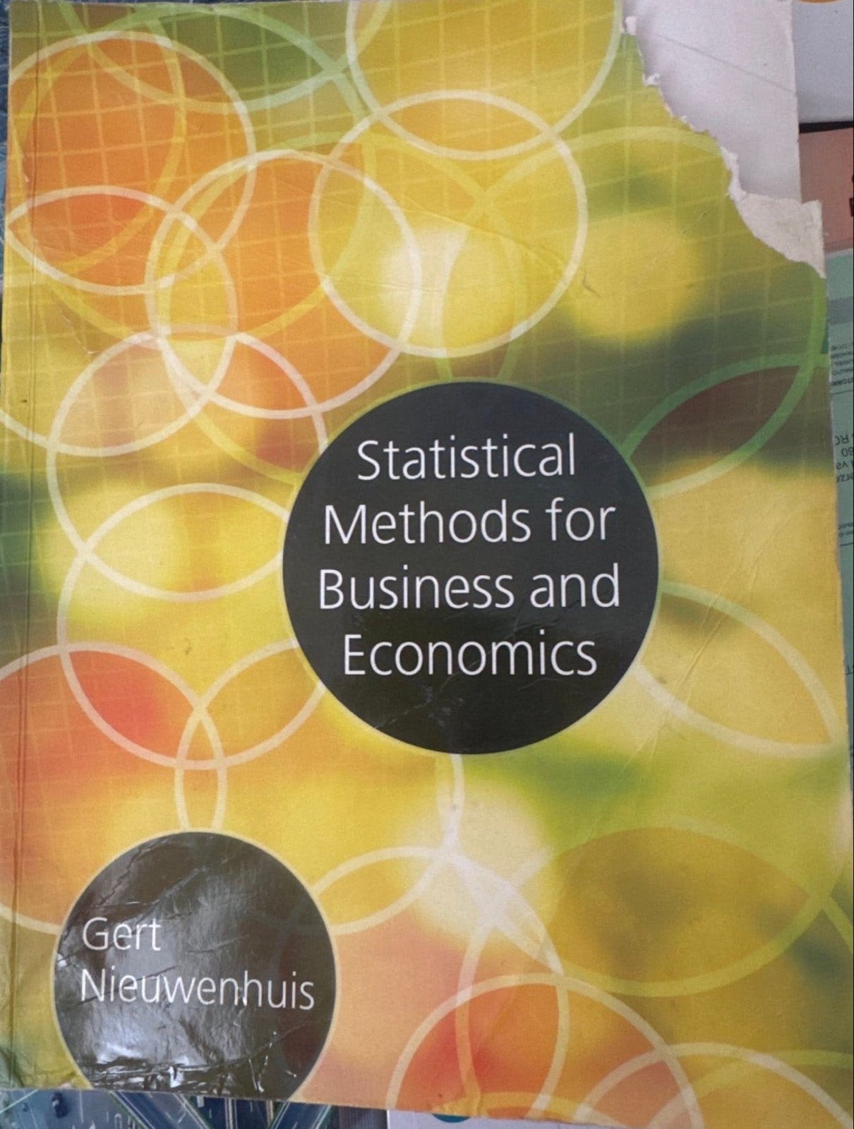 Statistical Methods for Business and Economics - Gert Nieuwe, Boeken, Ophalen of Verzenden, Gamma, Gelezen, HBO