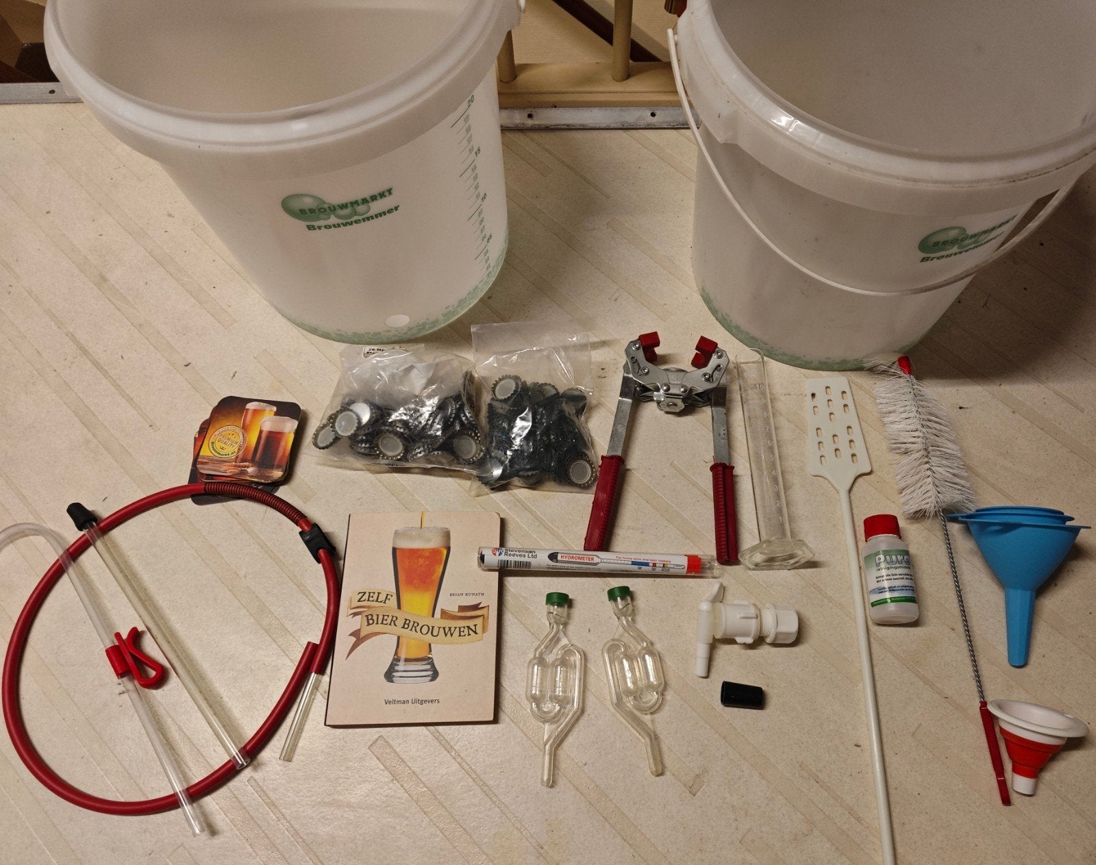 Complete Bierbrouwset - Start Vandaag Nog met Brouwen!, Verzamelen, Biermerken, Gebruikt, Overige typen, Overige merken, Ophalen