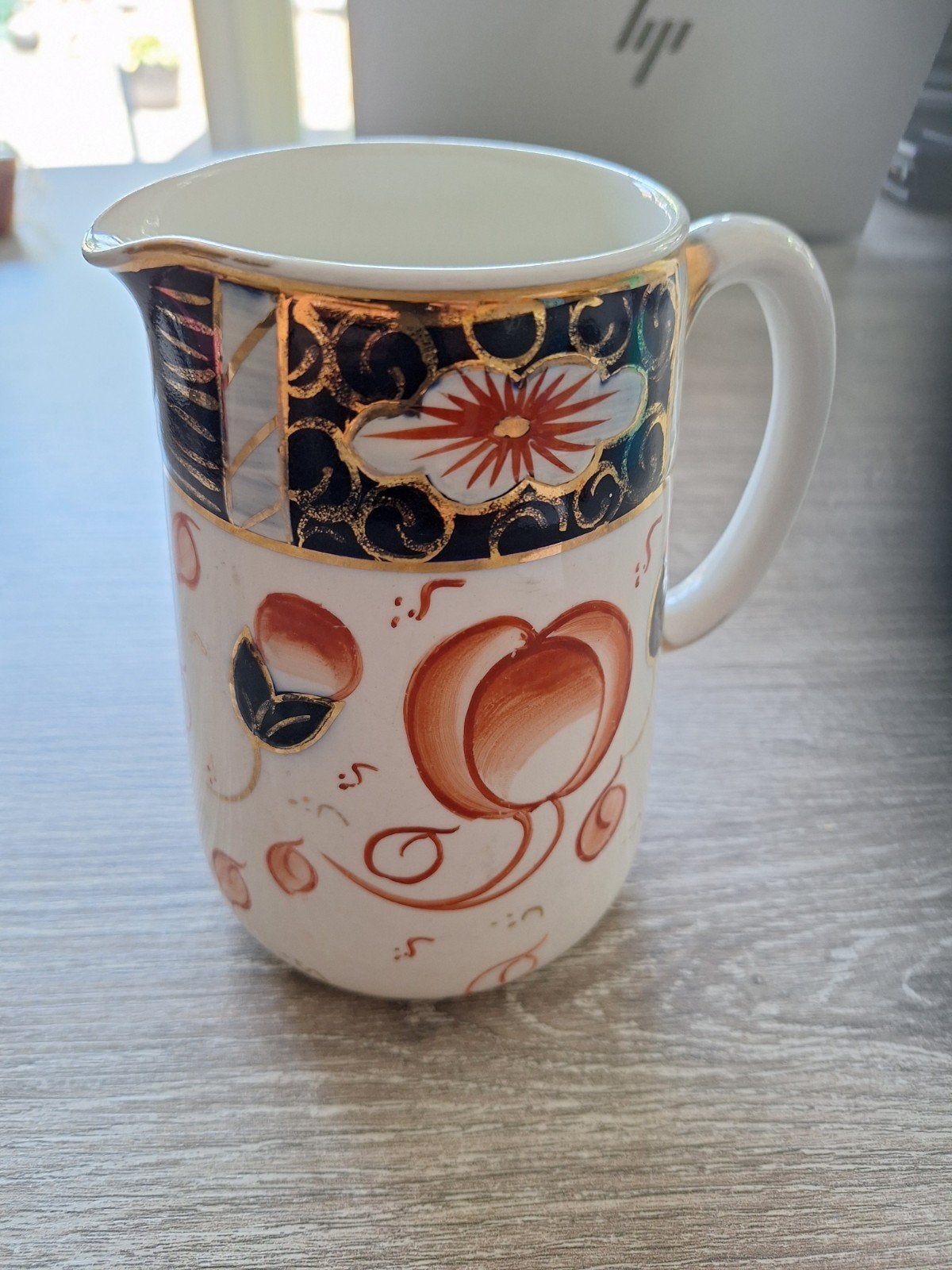 Antieke Imari Stijl Melkkan/Waterkan - James Sadler & Sons, Ophalen of Verzenden
