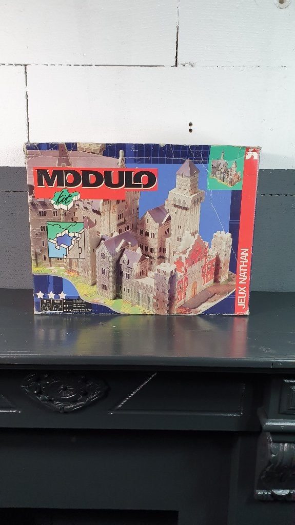 Modulo Jeux Nathan bouwdoos, kasteel, chateaux, retro. S26, Ophalen of Verzenden