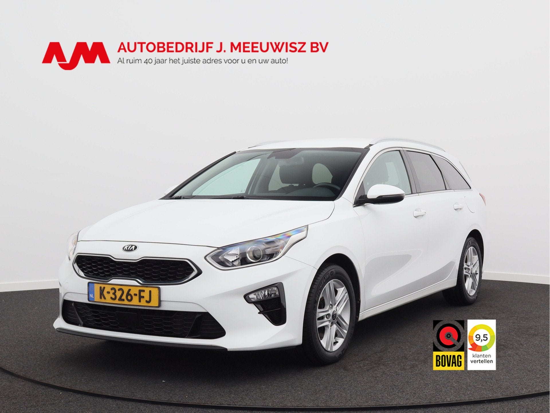 Kia Ceed Sportswagon 1.0 T-GDi DynamicPlusLine/ lage km/ zee, Auto's, Voorwielaandrijving, Gebruikt, Leder en Stof, Wit