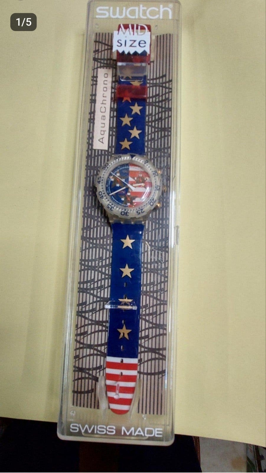 Swatch SEK 103. American dream. Horlogeband., Verzenden