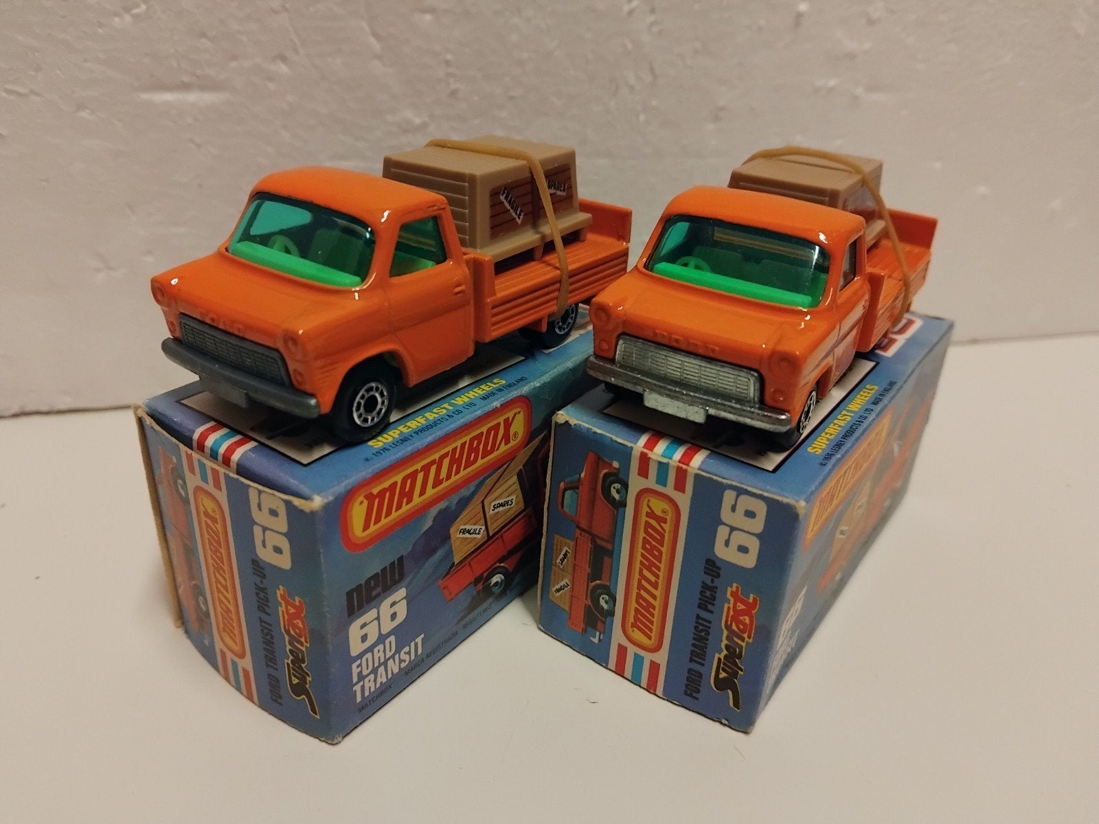 Matchbox #66 Superfast Ford Transit Carry pick up 3INCH, Ophalen of Verzenden, Zo goed als nieuw, Bus of Vrachtwagen