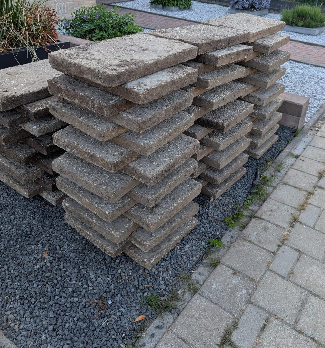 Grindtegels 60x40 15m3, Tuin en Terras, Ophalen, Gebruikt, Overige materialen