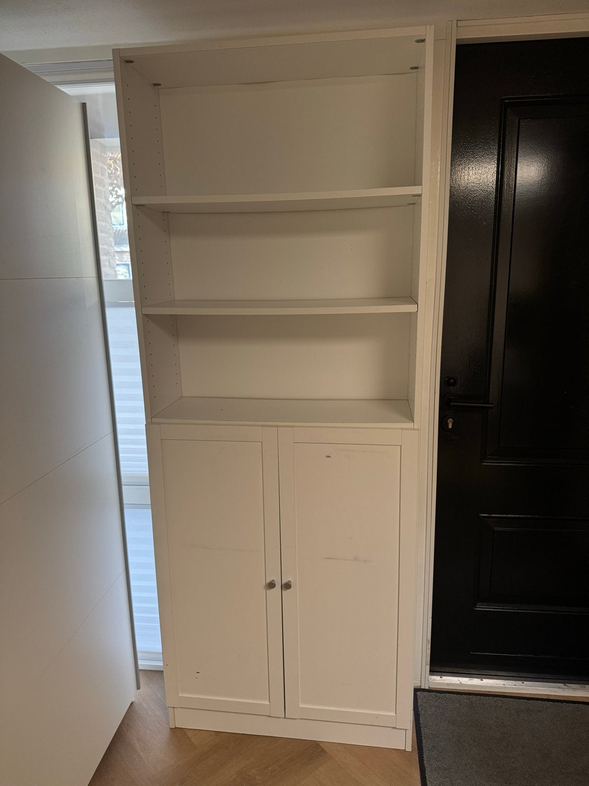 Witte kast met planken en deuren, Huis en Inrichting, Ophalen, Gebruikt, 200 cm of meer, 50 tot 100 cm
