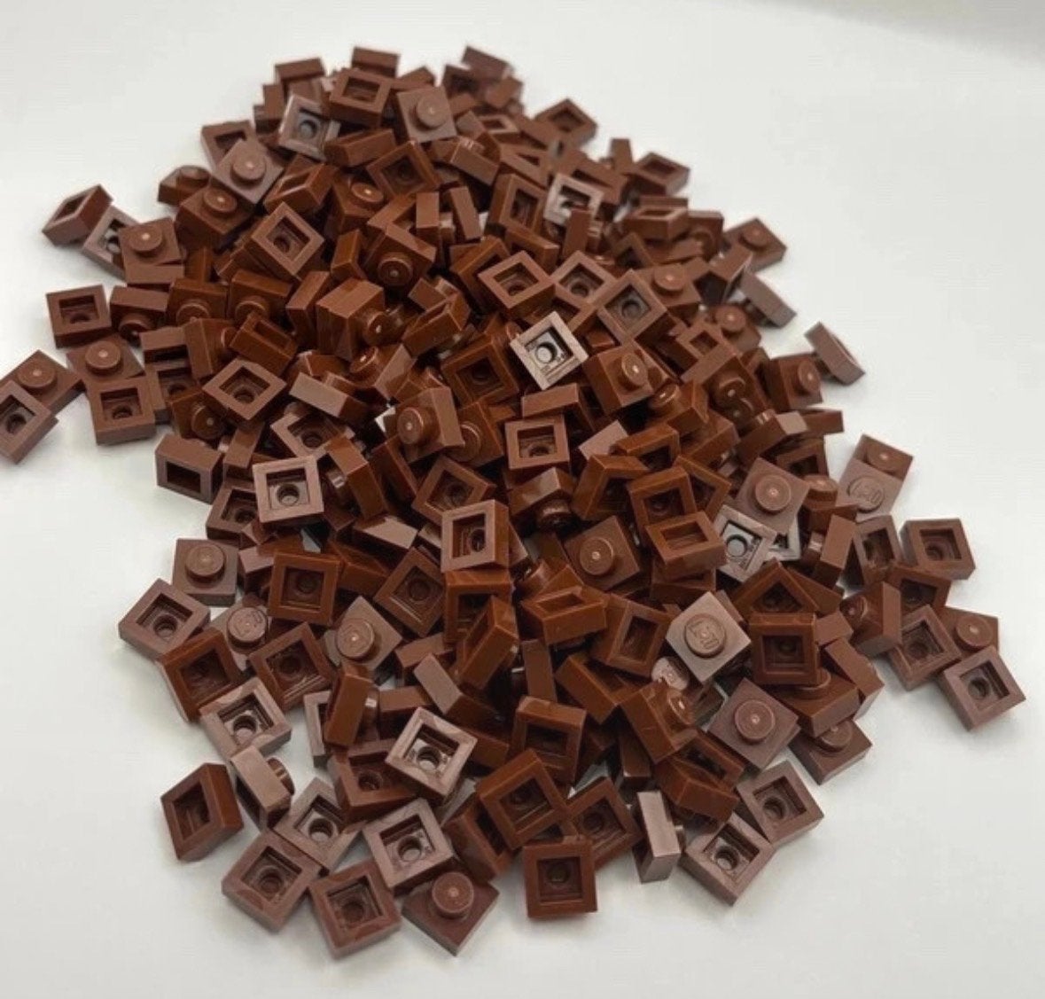 Nieuwe Lego bulk plates 1x1 bruin, 340 stuks, Ophalen of Verzenden, Nieuw, Losse stenen, Lego