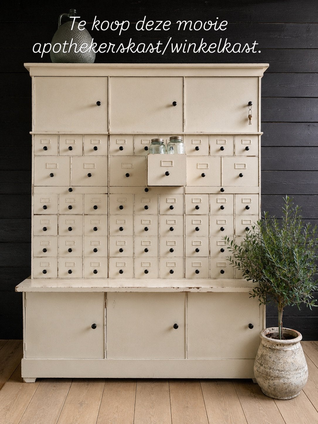 Vintage apothekerskast/winkelkast., Ophalen, Gebruikt, Vintage.
