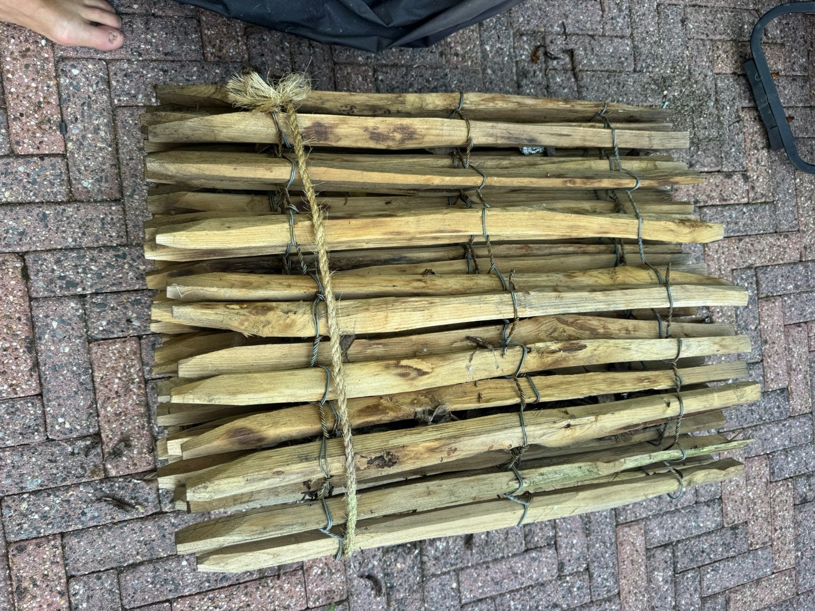 Schapenhek  ong 10 m  60 cm hoog, Ophalen, 6 meter of meer, Hout, 1 tot 2 meter