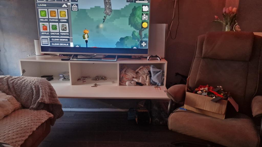 Tv meubel, Gebruikt, 150 tot 200 cm, Ophalen of Verzenden, Minder dan 100 cm