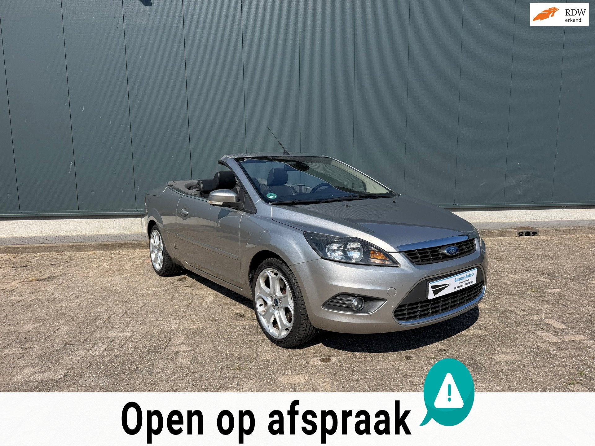 Ford Focus Coupé-Cabriolet 2.0 Titanium, Auto's, Gebruikt, Zwart, Cabriolet, 4 stoelen
