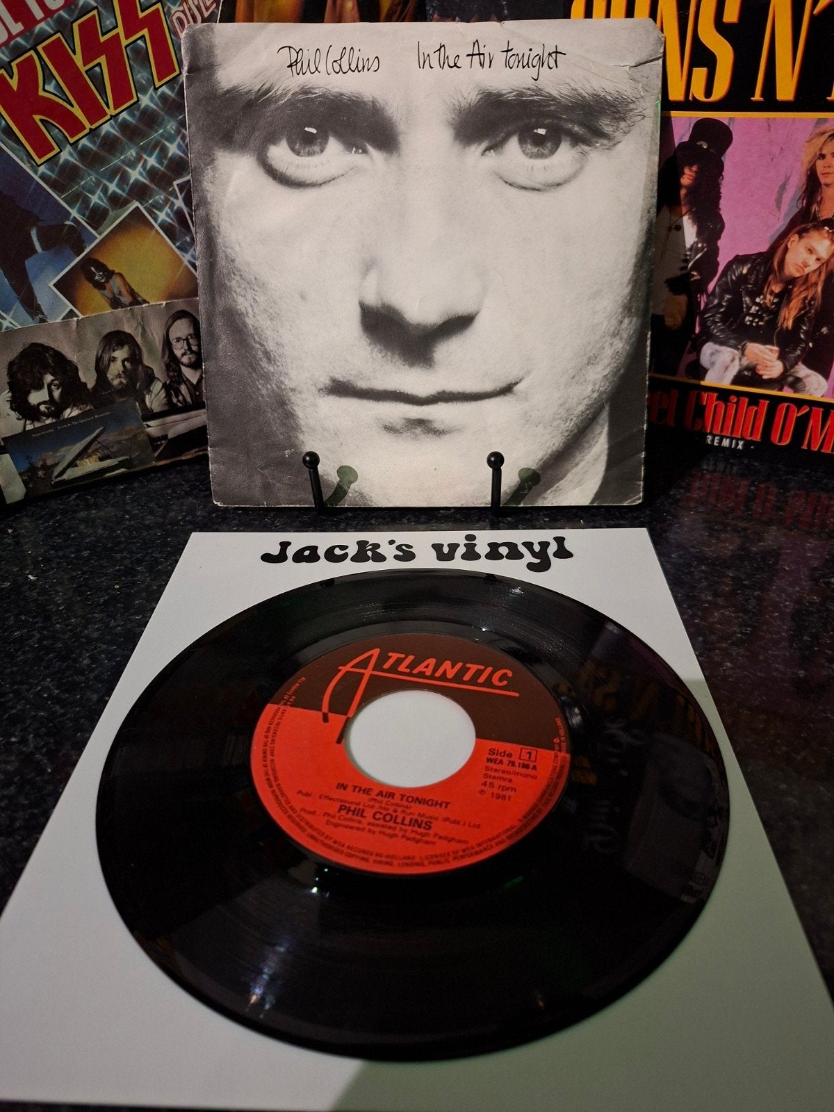 Phil Collins - In The Air Tonight 7 inch vinyl single 1981, Gebruikt, Pop, Originele persing, 7 inch
