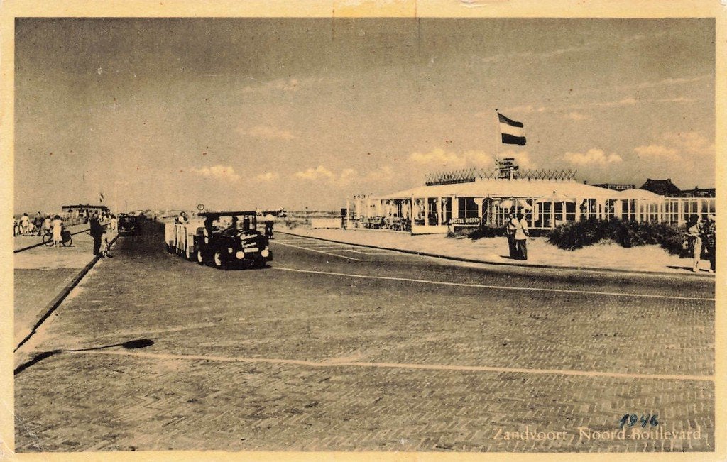 Zandvoort, Noord Boulevard, Ophalen of Verzenden, 1940 tot 1960, Ongelopen, Noord-Holland