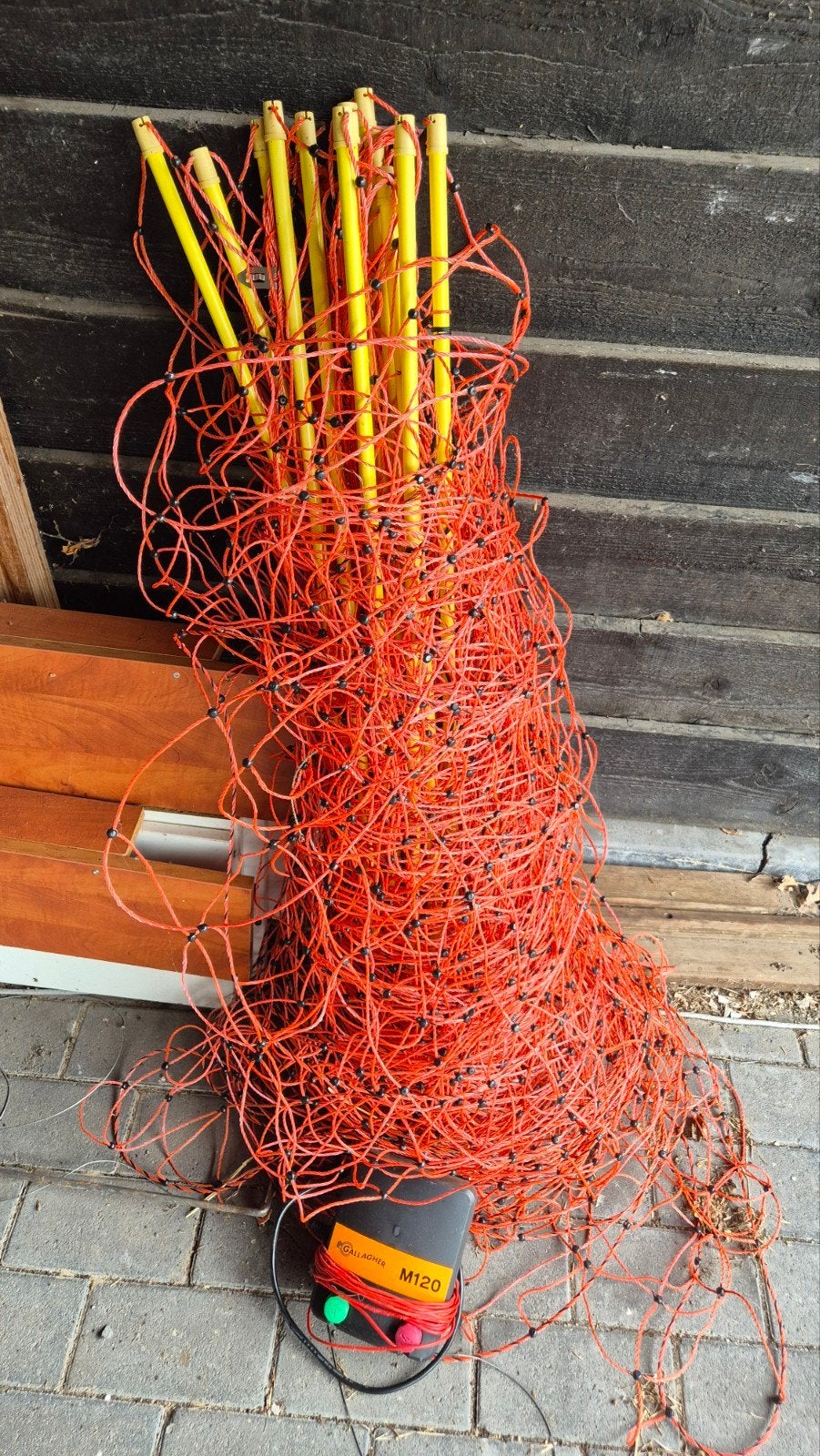 Schapennet Geitennet H.90cm L.50m inclusief Gallagher M120, Tuin en Terras, Gaas en Draad, Ophalen, 20 meter of meer