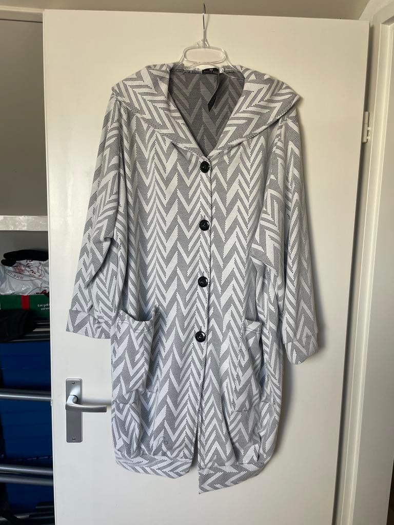 Nieuwe gave aparte wit zwarte vest van naveed, Verzenden, Wit, Trui of Vest, Naveed