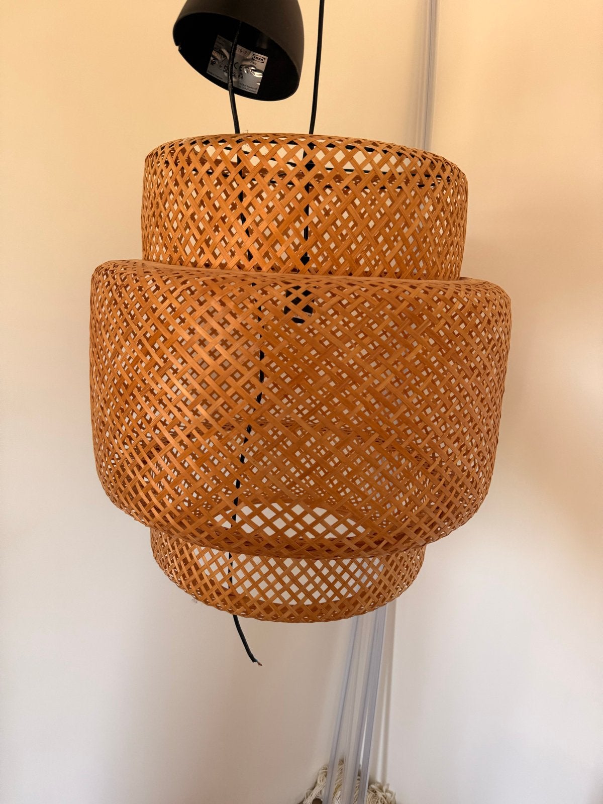 IKEA Sinnerlig hanglamp, bamboe/handgemaakt, Ophalen, Gebruikt, Natuurlijk materiaal