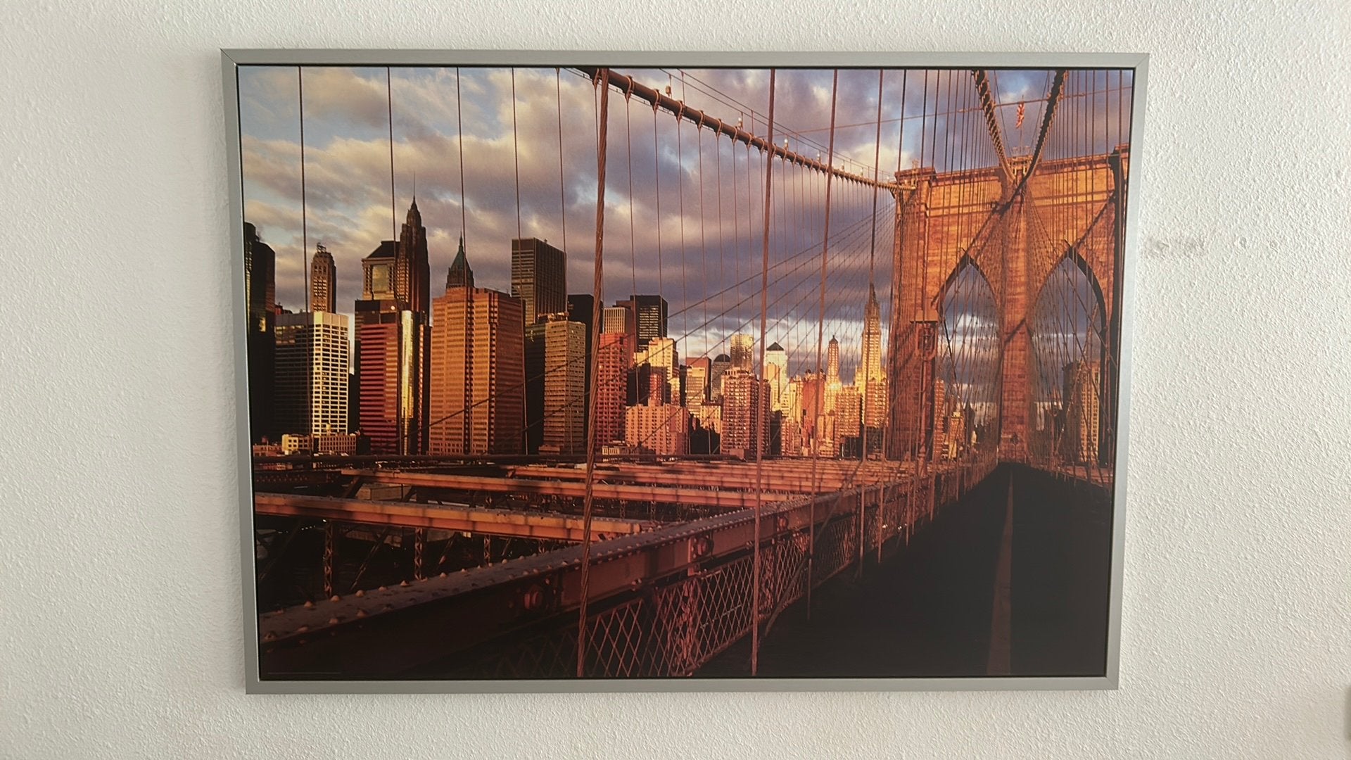 Brooklyn Bridge - New York, Ophalen, Zo goed als nieuw, 125 cm of meer, Foto of Poster
