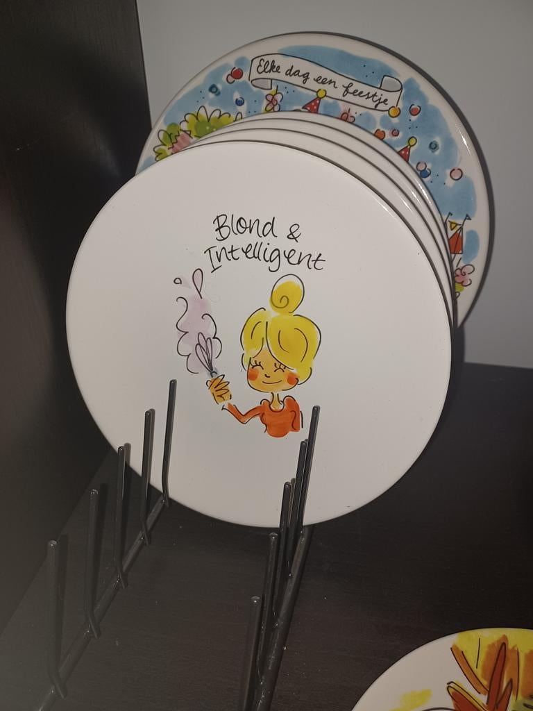 3x Blond Amsterdam taartbordjes - SE bordjes, Ophalen of Verzenden, Zo goed als nieuw, Aardewerk, Bord(en)
