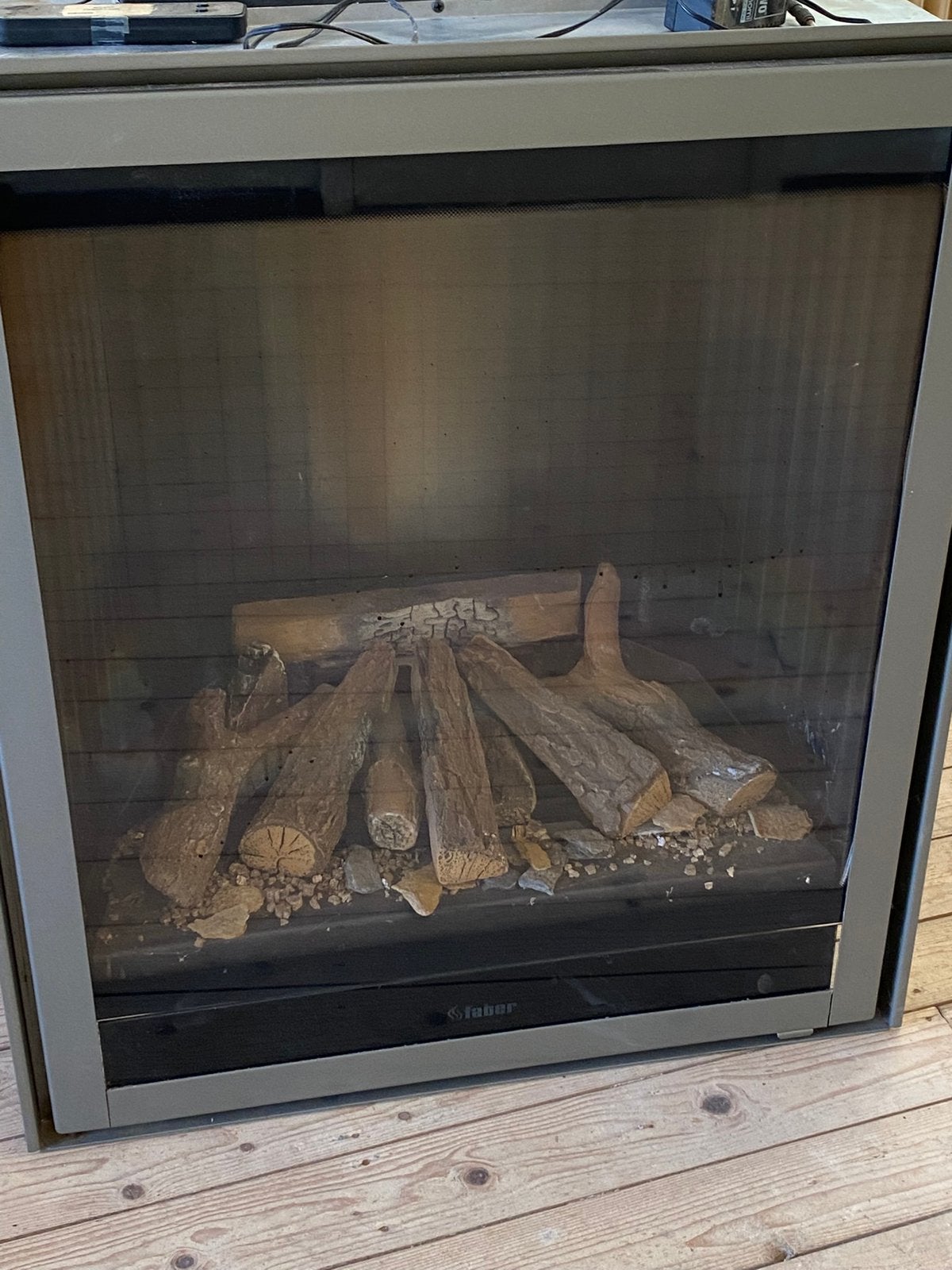 Faber inbouw Gaskachel, Ophalen, Gebruikt, Vrijstaande haard, Gashaard