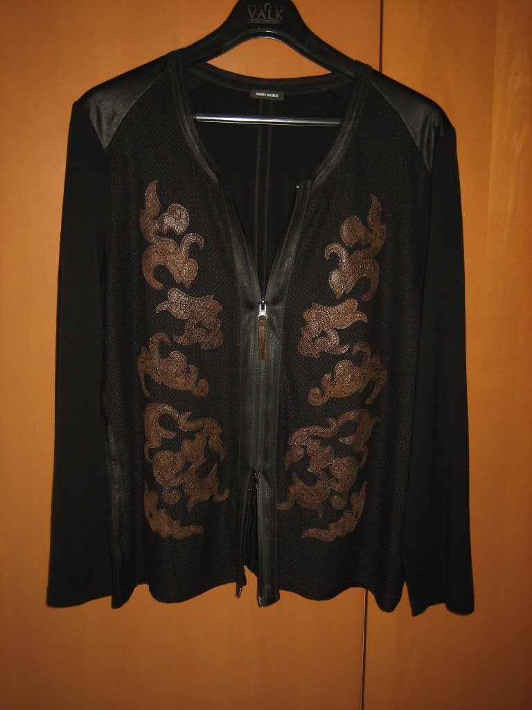 Prachtig vest met applicaties GERRY WEBER 44-46 snazzeys, Kleding | Dames, Truien en Vesten, Verzenden, Zwart, Maat 42/44 (L)