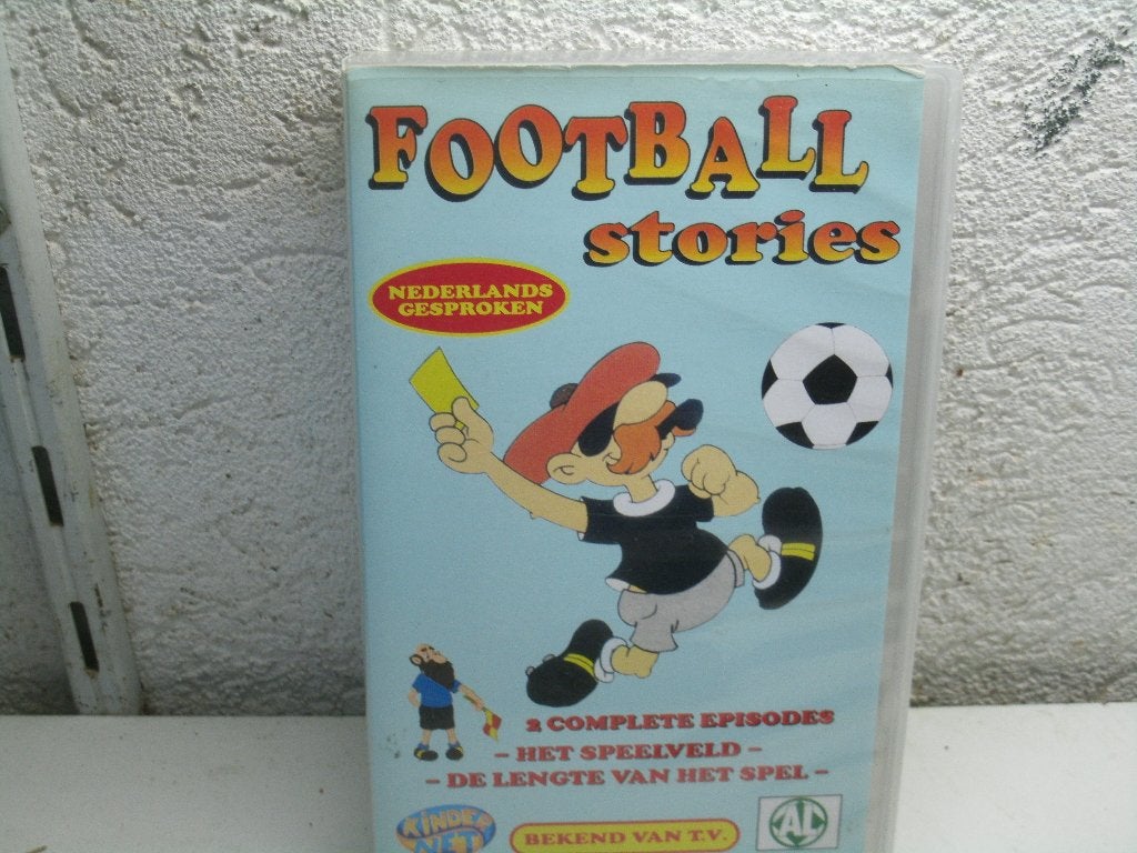 vhs 86a football stories kindernet, Alle leeftijden, Ophalen of Verzenden, Zo goed als nieuw