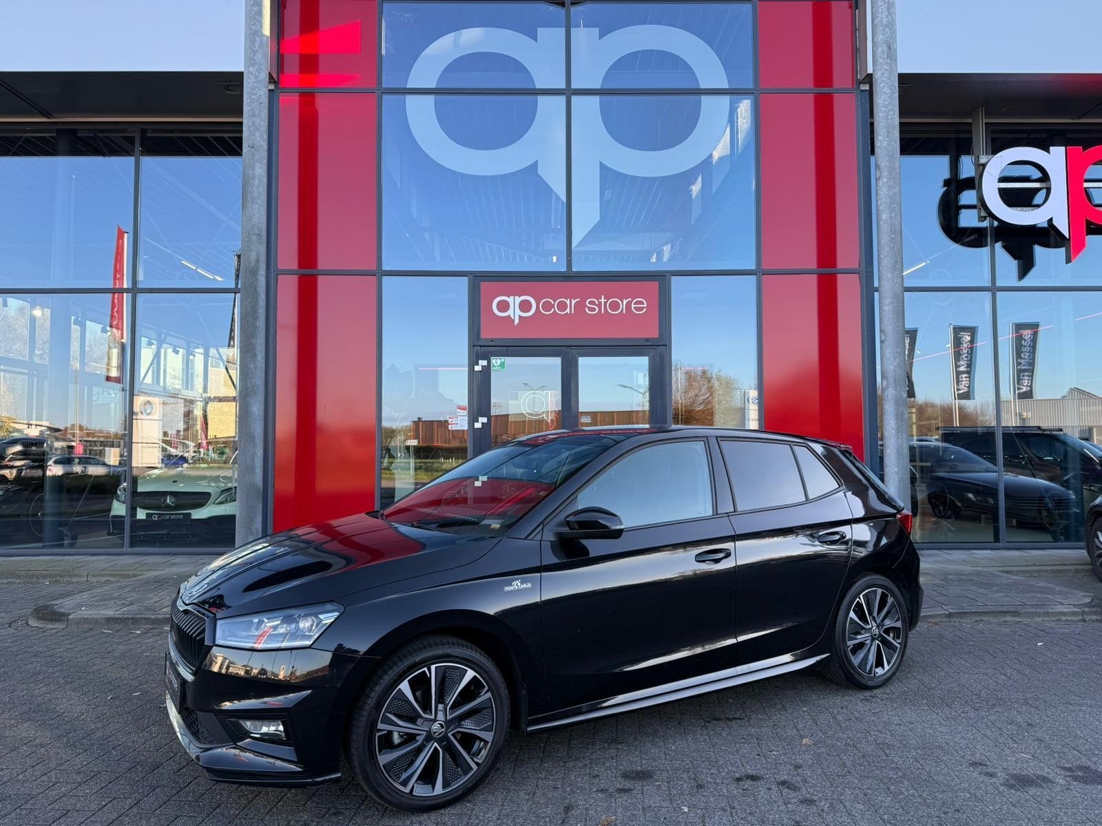 Skoda Fabia 1.0 TSI Monte Carlo, Auto's, Skoda, Euro 6, Zwart, Bedrijf, 3 cilinders