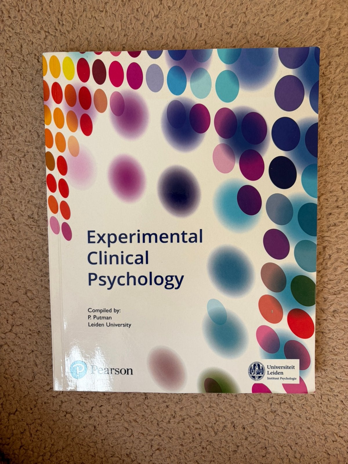 Experimental Clinical Psychology by P. Putman, Leiden Uni, Ophalen of Verzenden, Alpha, Zo goed als nieuw, WO